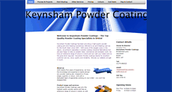 Desktop Screenshot of keynsham-powder-coatings.co.uk